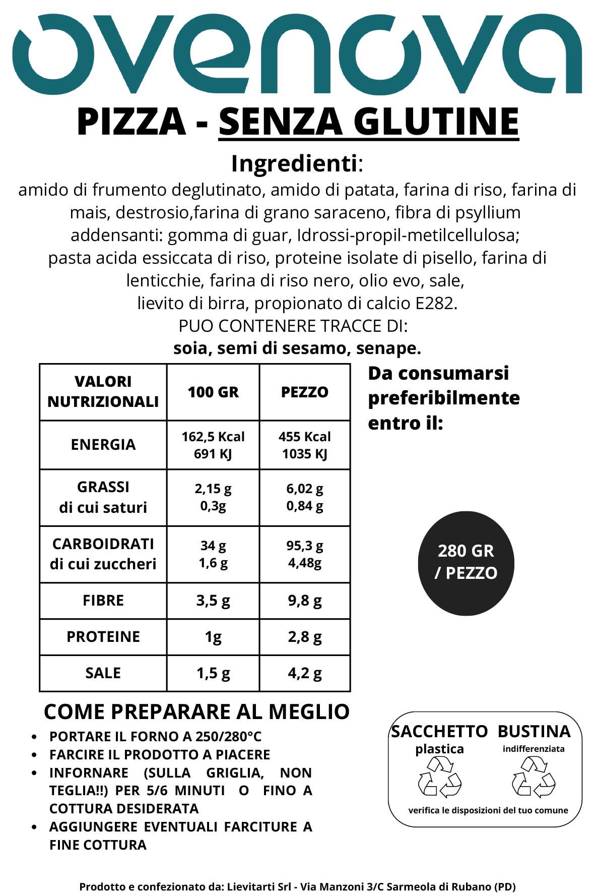 Pizza SANS GLUTEN