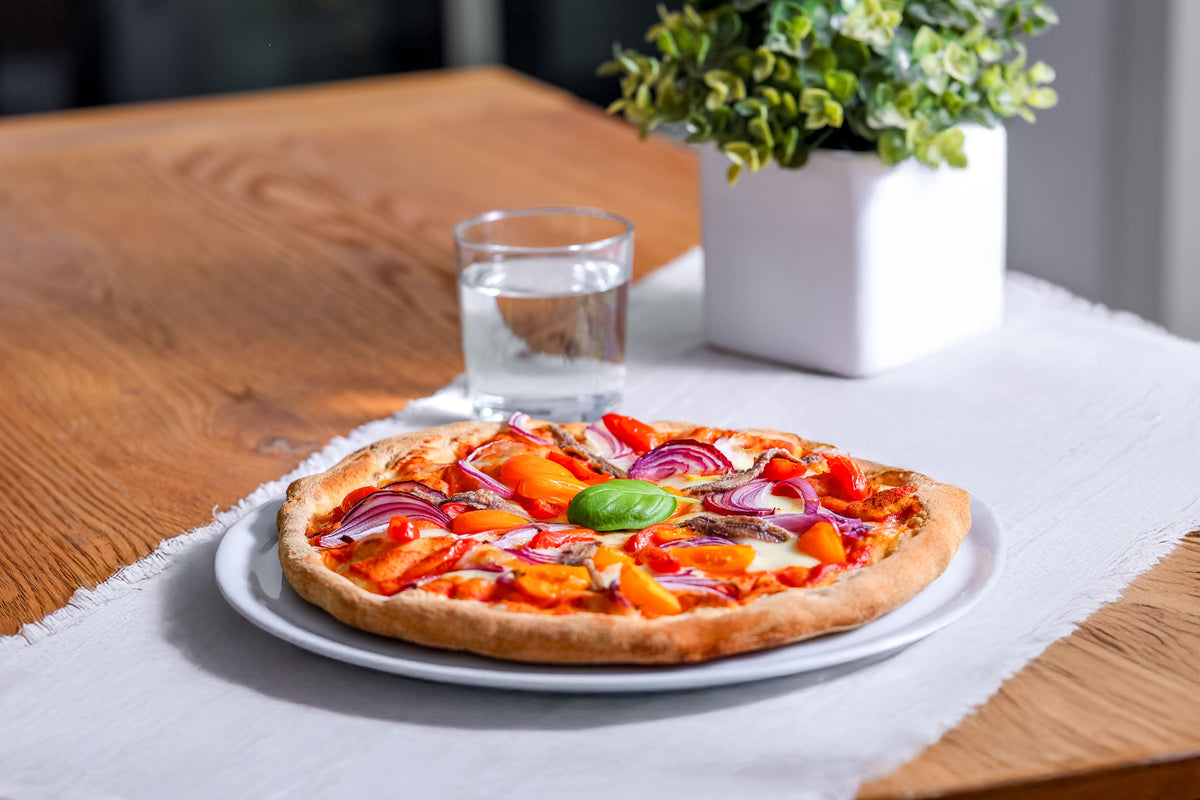 Pizza Low Carb - Cipolle e pomodorini  OVENOVA